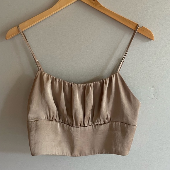 Wilfred satin crop top - Picture 1 of 4
